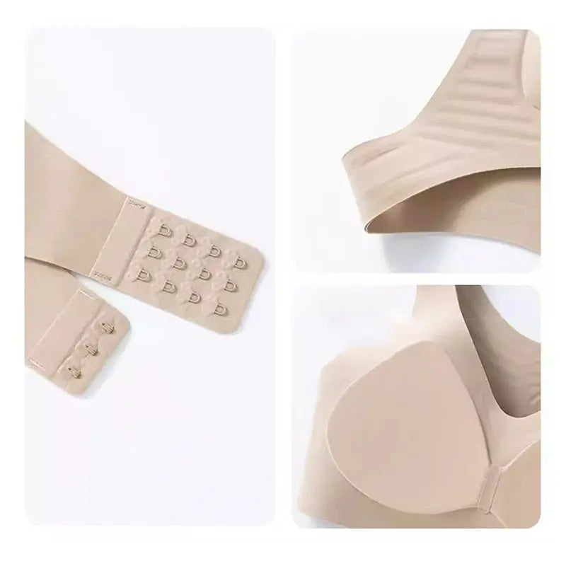 Posture Support Bra Women Front Closure Cross Back Wireless Posture Bras Full Coverage Support Push Up Bralettes Posture Support